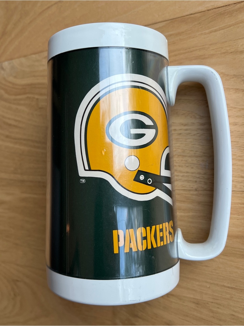 Vintage 1976 Green Bay Packers Thermo Serv Mug 6" Mug